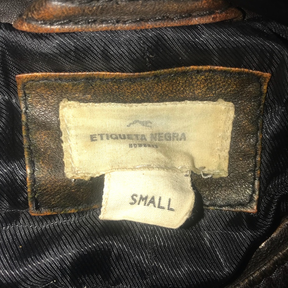 Men’s Etiqueta Negra Brown Leather Jacket